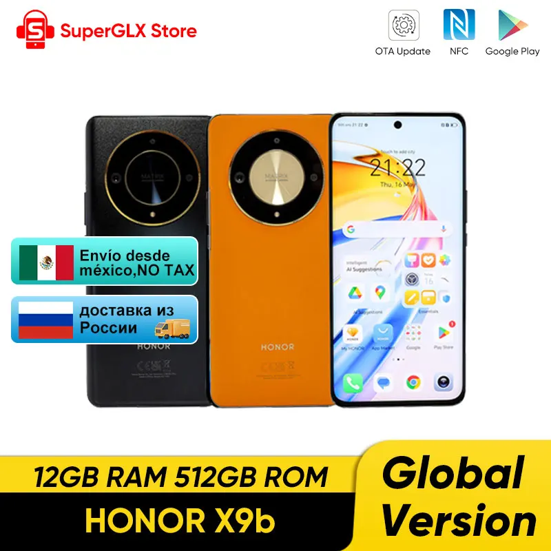 New HONOR X9b 5G Global Version 12GB 512GB 6.78