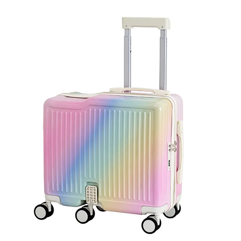Trolley-Tasche Gepäckfach Kinderfahrzeug mit Passwort-Schloss 20-Zoll Handgepäck-Reisetasche Kompakt und Leicht