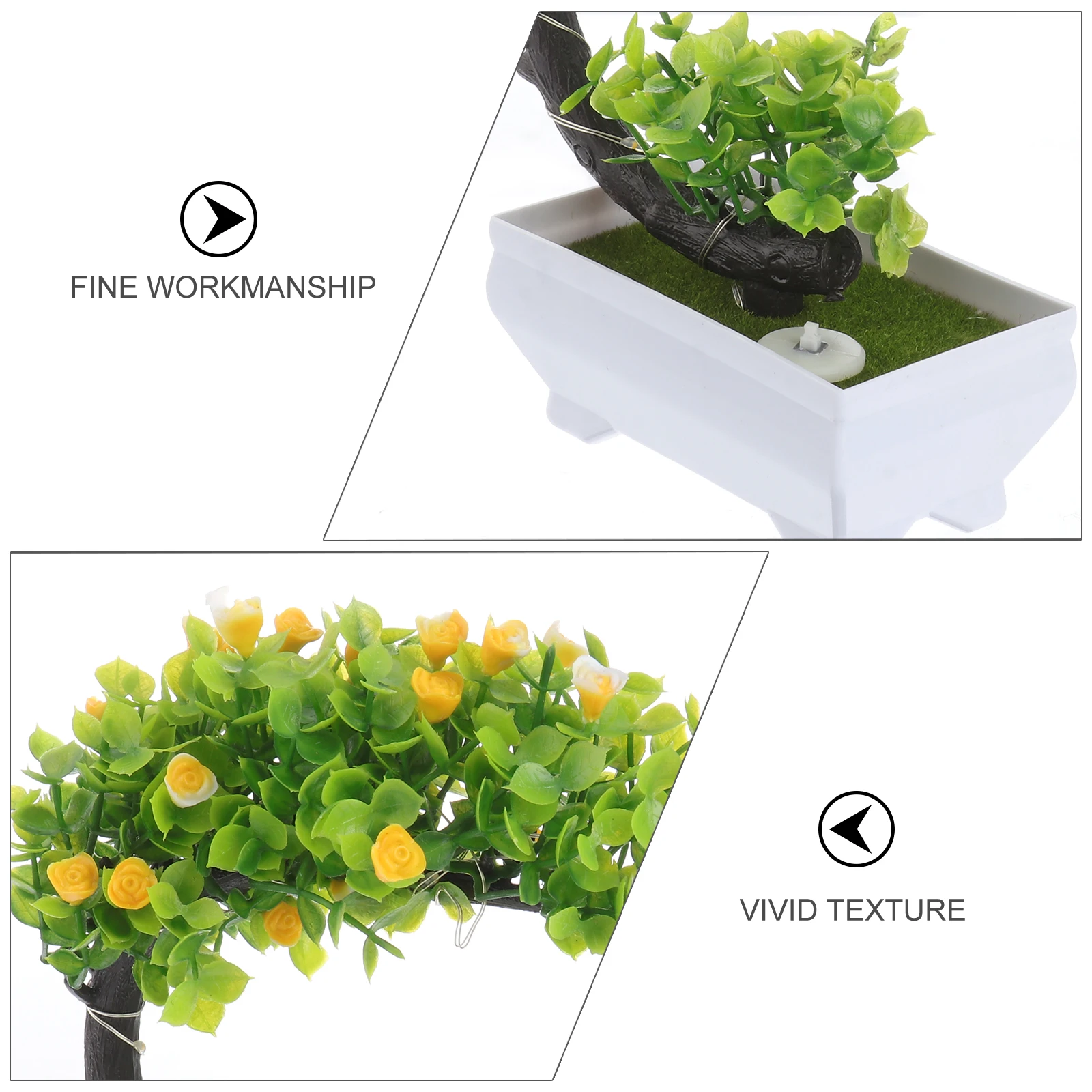 

Luminous Bonsai with LED Light Artificial Potted Plant Decor for Home Office Desktop Simulation Landscape Ornament Small Glow