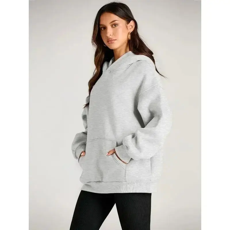 Rendy Queen Women's Oversized Long Hoodies Face Sweatirts Spring 2025 Ladies Premium Faion Comfortable Fit Hooded Tops