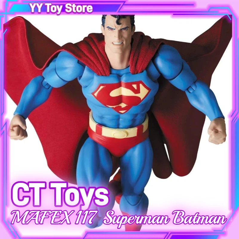 

CT Toys 16cm Anime Action Figure MAFEX 117 Superman Batman: Hush Version Custom Figurine Collectible gift Toys