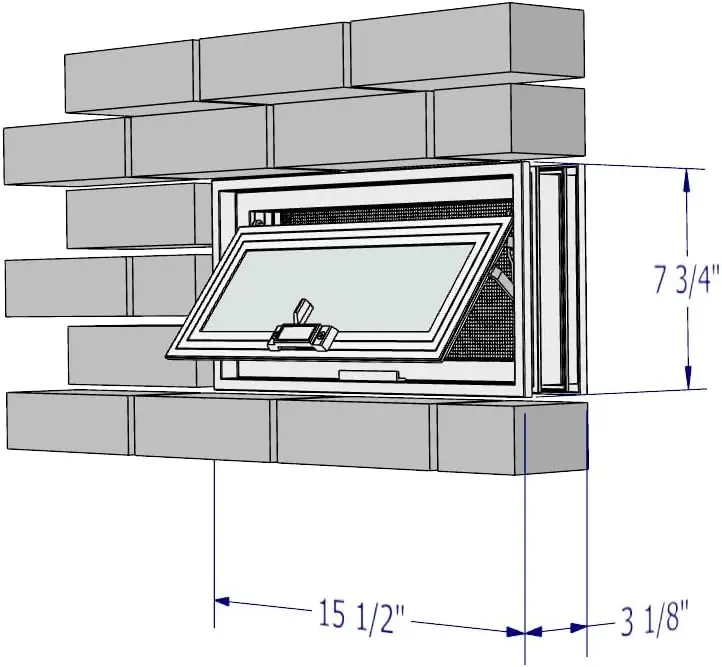 

Вентиляционное отверстие для ползания — для крепления размером 16 x 8 дюймов