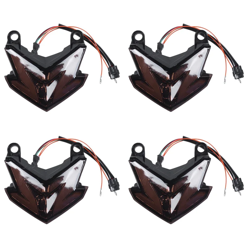 

R1-4X Motorcycle Tail Light Led Turn Signal Lights Rear Brake Stop Cafe Racer Lamp Tail Light For Kawasaki Z800 2013-2016