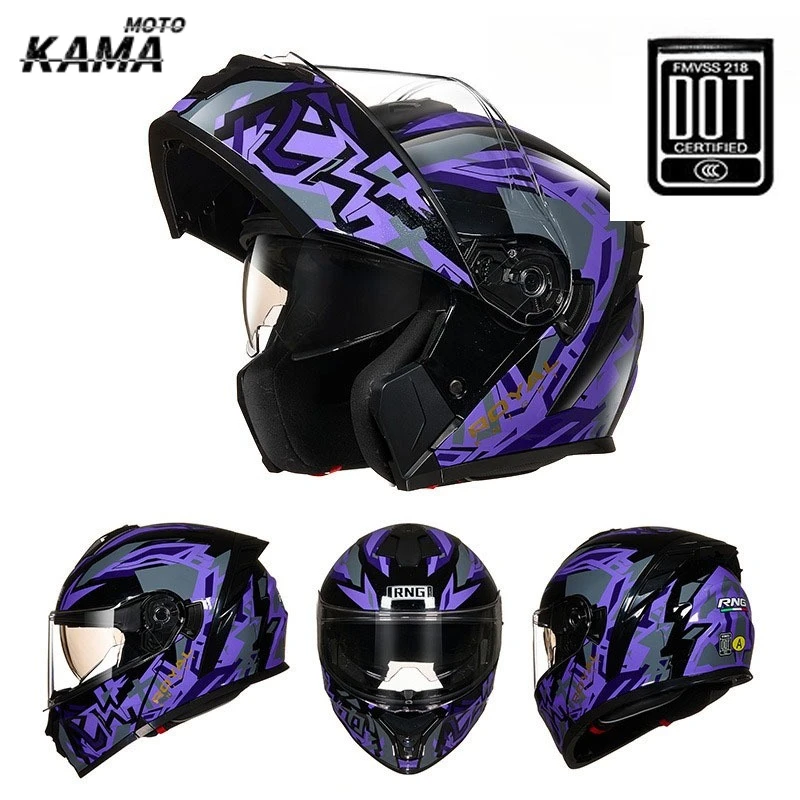 

Motorcycle Helmets Sport Touring Full Face Helmet DOT Certirication Casco Para Moto Sport Bike Dual Visor Protect Capacete