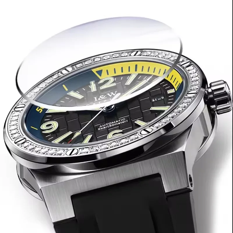 IW Carnival Mechanical Wrist Watches Elegant Accessories For Men Automatic Movement Sapphire Mirror Famous Brand  Watch Male