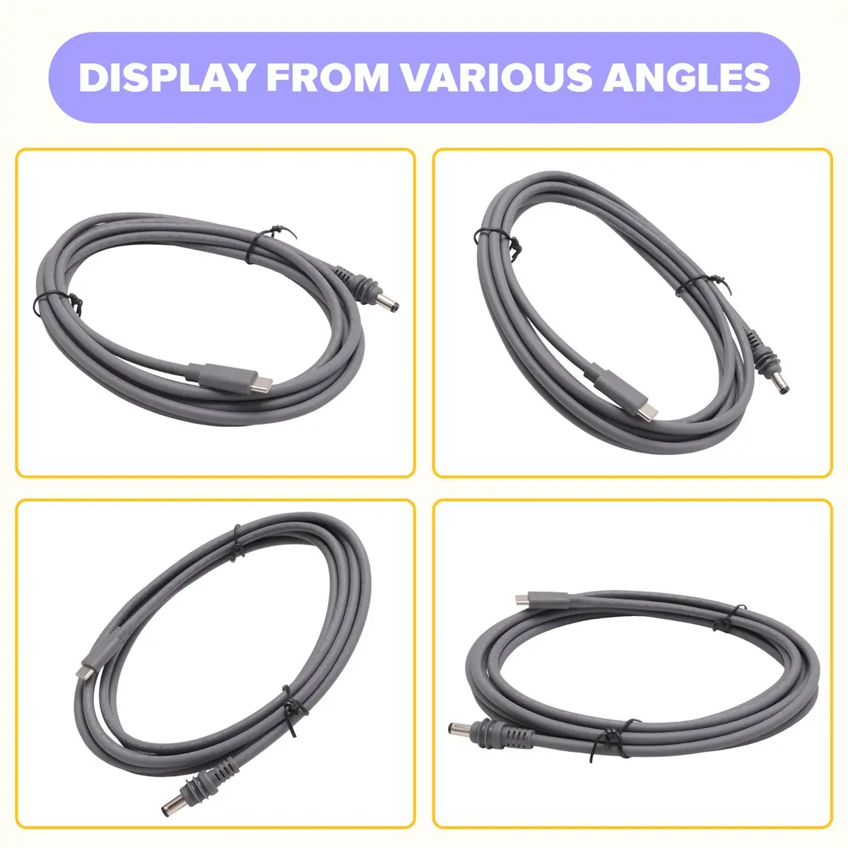 (A23G) For Starlink Mini Cable 10FT Starlink Mini USB C to DC Power Cable Cord 100W Input USB Type C to DC Cable, 18AWG 3meter