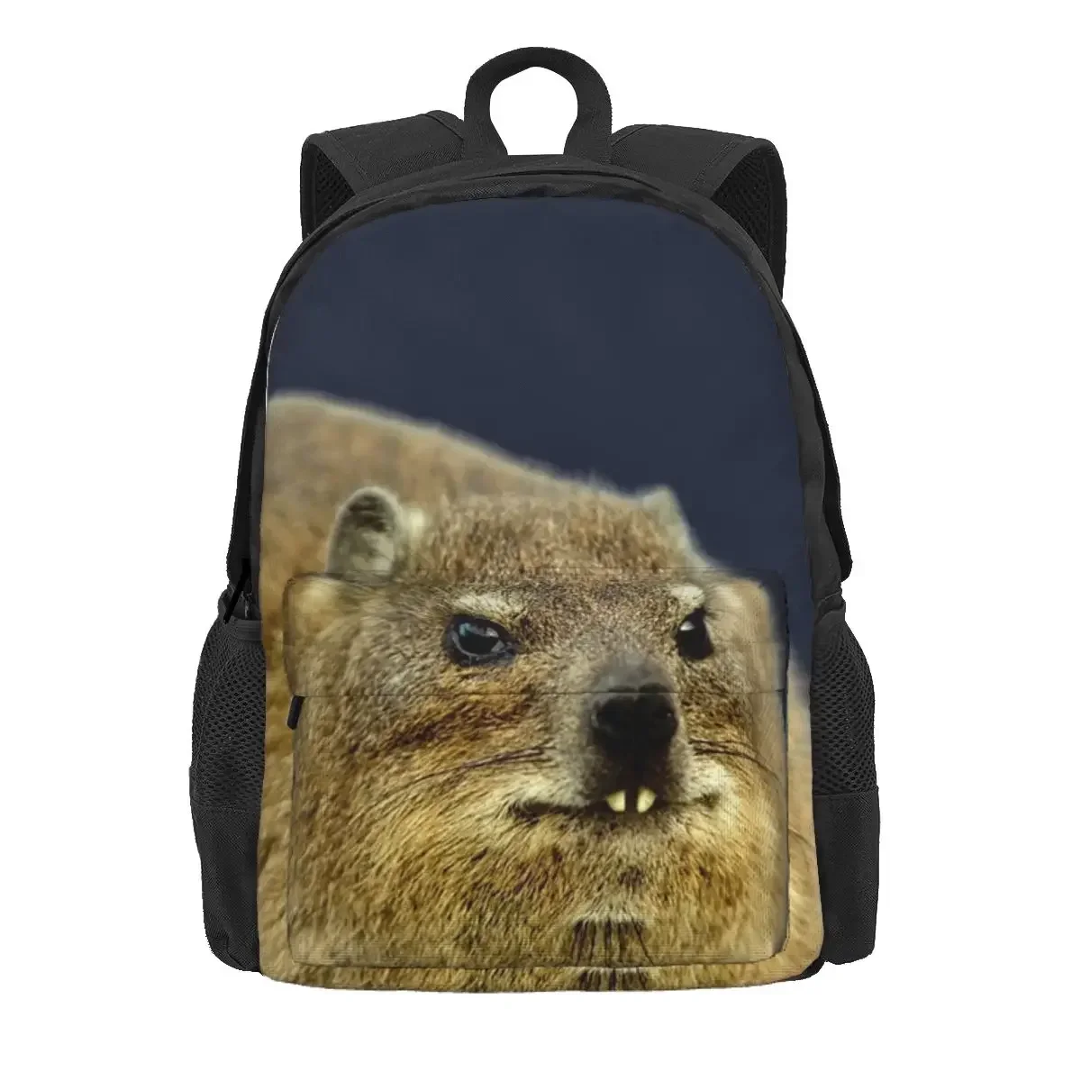 Rock Hyrax Photo Backpack Daypack Large Capacity Boys Girls BookBag School Bag Shoulder Bags for Men Women