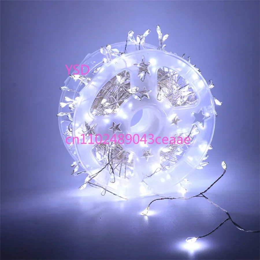 20M 30M 50M 75M Cluster Fairy Light Plug in Christmas Firecracker String Light with Remote Silver Wire Firecracker Garland Light