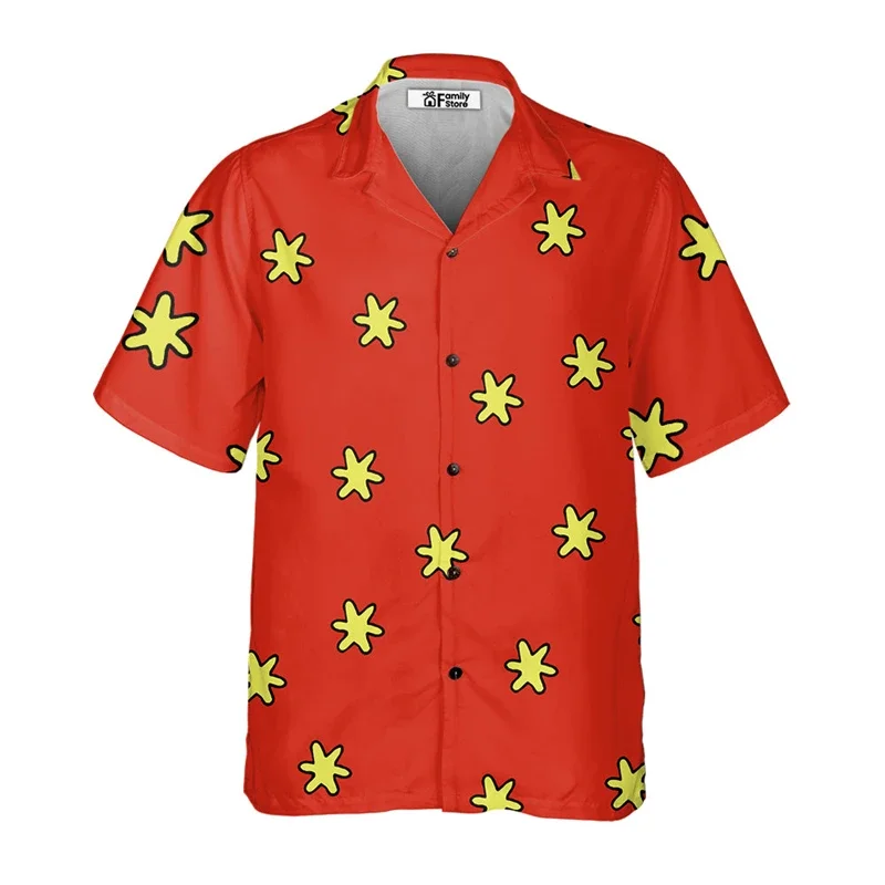 Hawaii-themed Men's Shirt with 3D Printing - Summer Loose-fitting Casual Short-sleeved Collar Top for Streetwear  Men's Clothing view 2