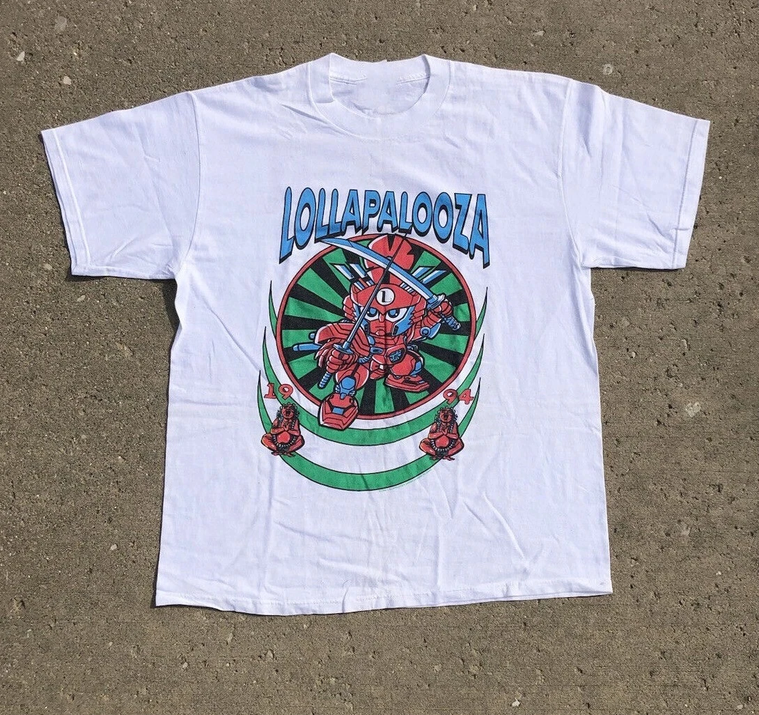 

1976, редкая винтажная фестивальная футболка Lollapalooza 1994 года, футболка всех размеров, мужская летняя мужская футболка, хлопковая футболка