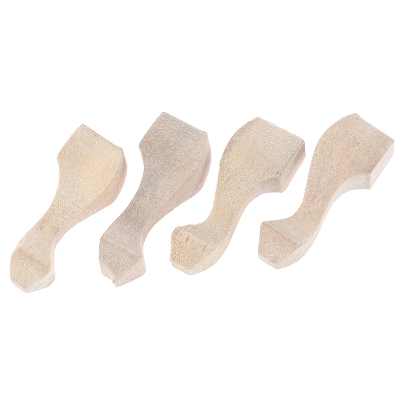 4 stks/set DIY Miniatuur Meubels Maken Accessoire Speelgoed 1/12 Schaal Poppenhuis Theetafel Kast Bank Been Kit