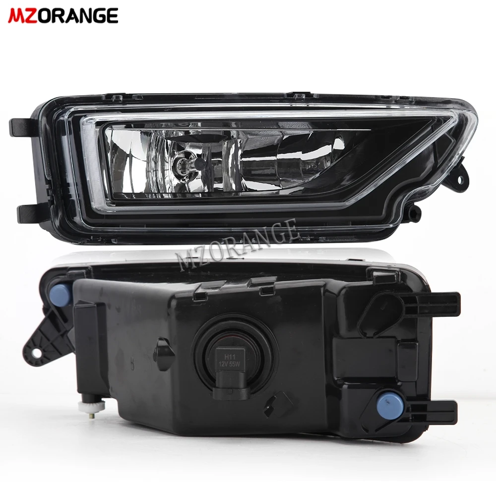 Fog Lights For VW Amarok 2016 2017 2018 2019-2022 Front Bumper Fog Car Lights cover Driving Lamp foglamp Grill For Volkswagen