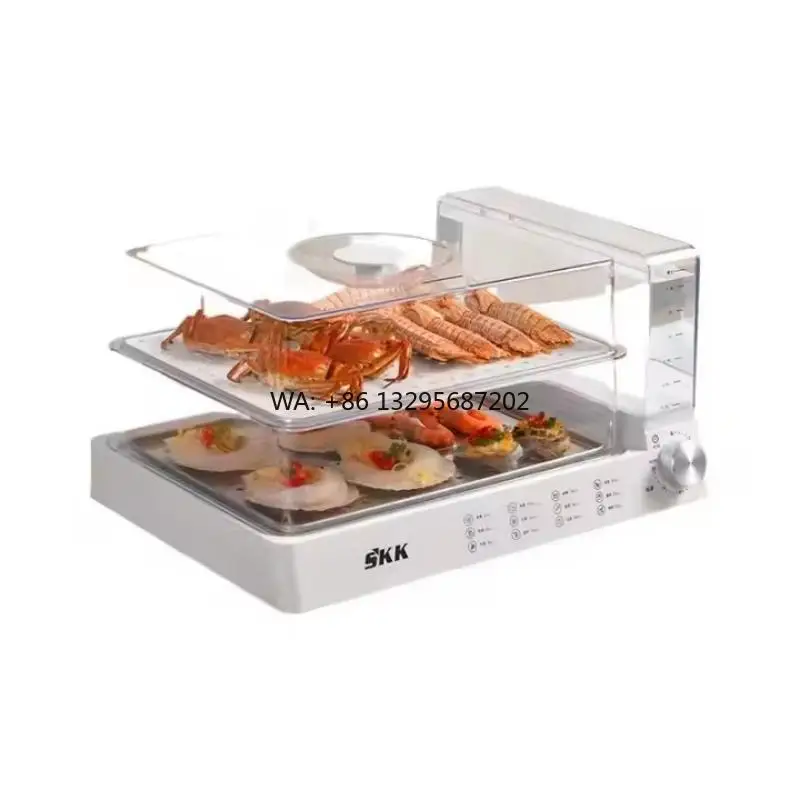 

Large-capacity Electric Steamer Multifunctional All-in-one Machine Steam on Top and Boil Below Steam Cooker