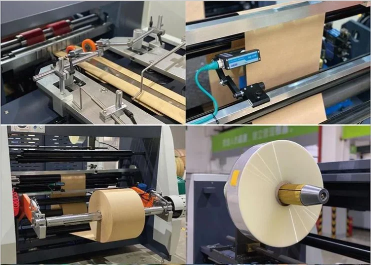 Fully Automatic Kraft Paper Bag Making Machine For V Bottom Bags