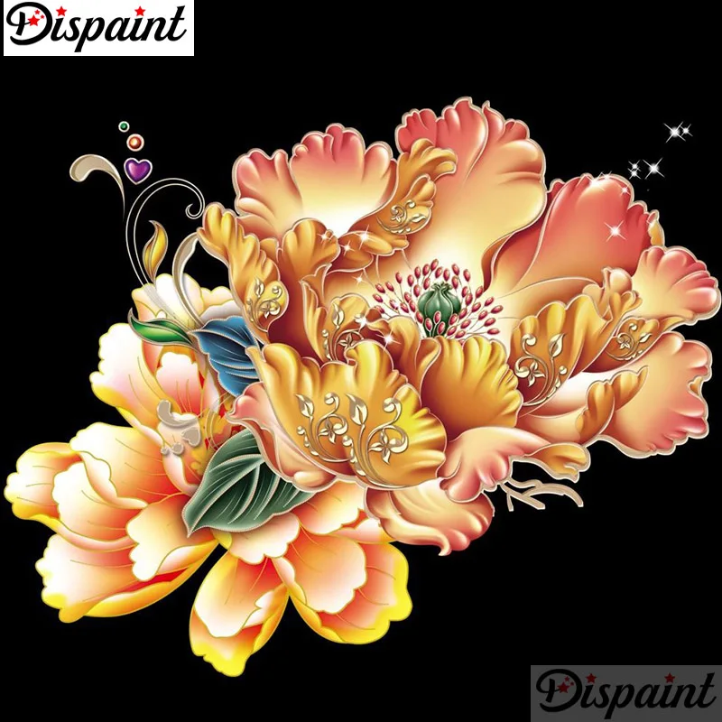 

Dispaint Full Square/Round Drill 5D DIY Diamond Painting "Blooming flower" Embroidery Cross Stitch 3D Home Decor A12977