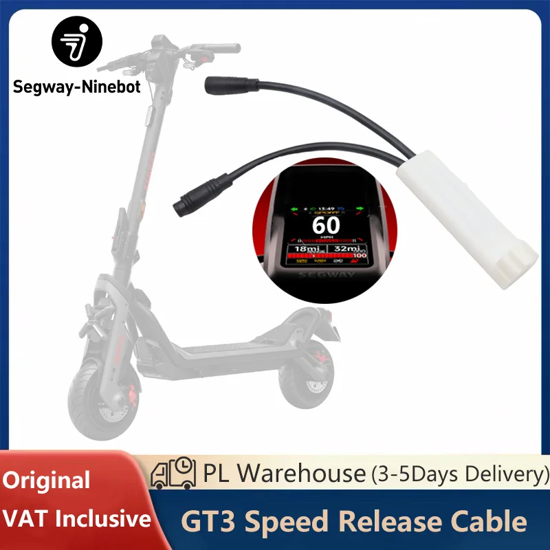 EU-Lagerbestand: 60 km/h Entsperrkabel für Ninebot by Segway GT3 D / GT3 E Smart E-Scooter – Kundenspezifische Geschwindigkeitsbegrenzungs-Entriegelungskabel