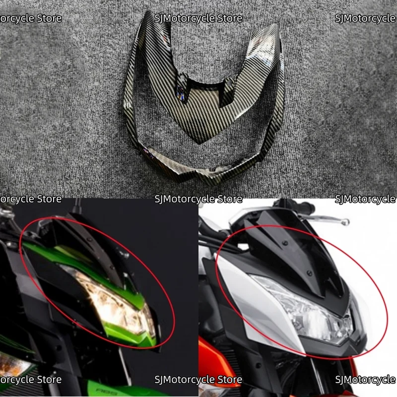 

Carbon fiber coating Motorcycle Accessories Finish Front Nose Headlight Housing Fairing Fit For KAWASAKI Z1000 2010-2013