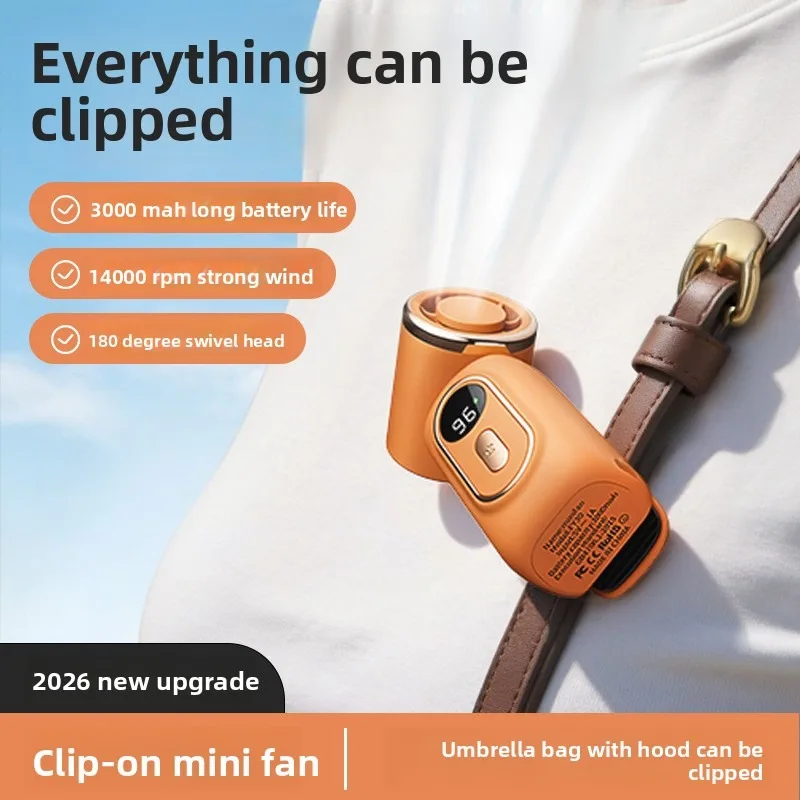 2026 New Mini Portable High-Speed Handheld Fan, 3000mAh Long Battery Life, Stepless Speed Regulation with 100 Speed