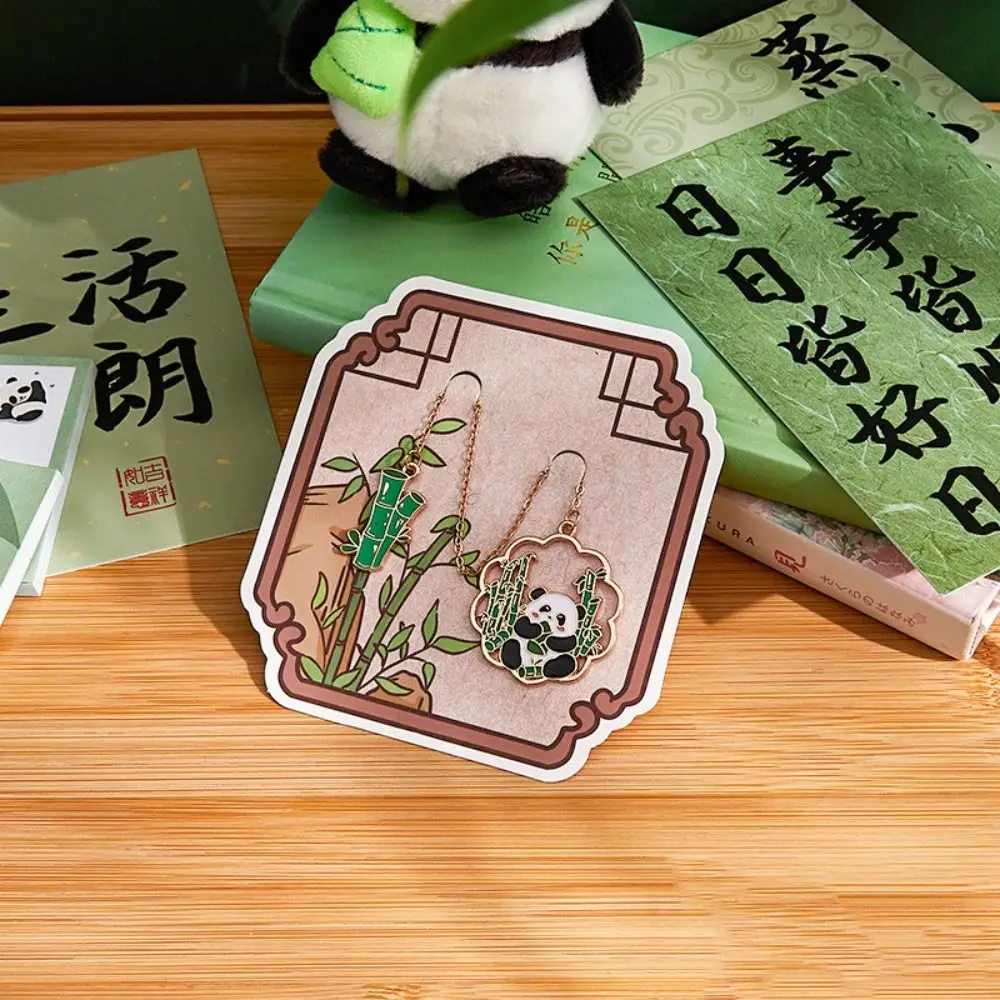 zinc alloy cartoon panda Bookmark panda cartoon Book Page Marker Reading Tool Book Paginator Metal panda Bookmark Book Lovers