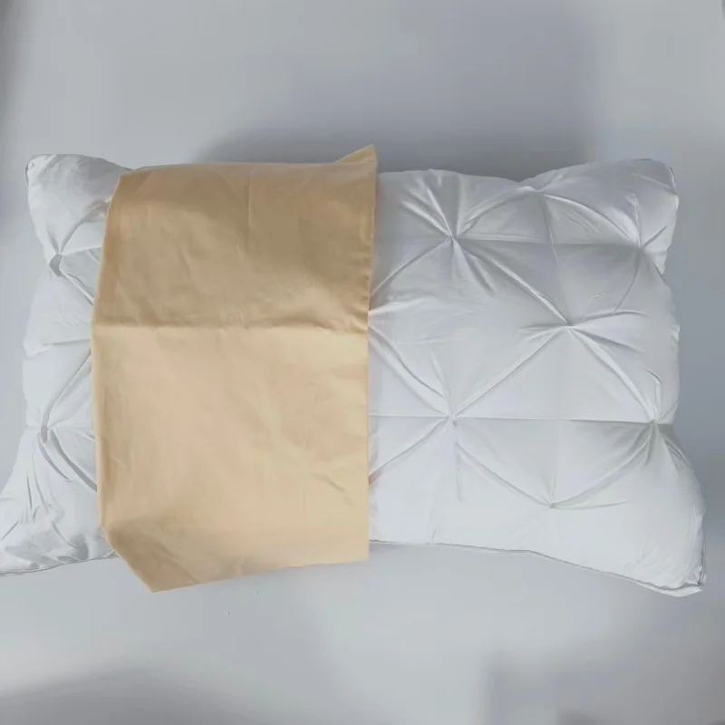 48*74cm White Sleeping Pillow For Hotel Home Adult Student Soft Neck Healthcare Support AB Side Pure Cotton Face Pillow Core