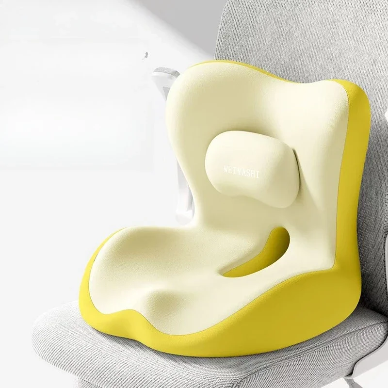 Ergonomisches Taillenstützkissen Atmungsaktives Rückenkissen Integrierte Lendenwirbelstütze für Büro und Langes Sitzen – Detail 2
