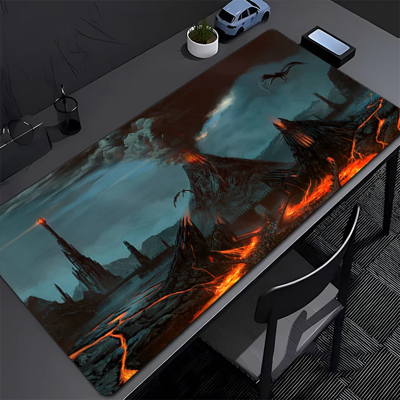 

Mouse Pad Gaming New Mousepad Anime Scenery MousePads L-Lords The R-rings Table Keyboard Pad Non-Slip Soft Computer HD Desk Mat