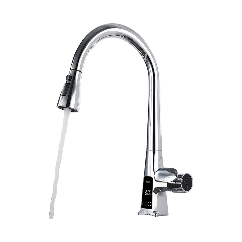 

Multi-Functional Stainless Steel Kitchen Faucet Full Copper Pull-Up Sink & Shower For Vegetables & Pot Home Torneiras De Cozinha