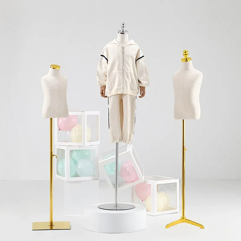 Kids Mannequin Full Body Half Body Display Stand for Children Clothing Store Props Boy Girl Doll Model Shelf