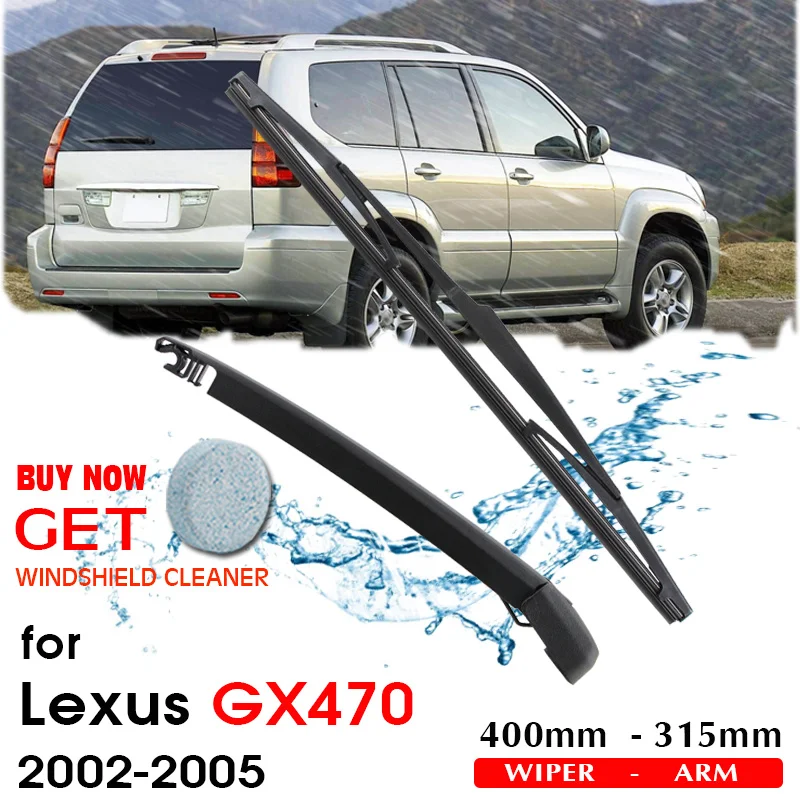 Car Wiper blade Rear Back Window Windscreen Windshield Wipers For Lexus GX470 Hatchback 400mm 2002-2005 Auto Accessories