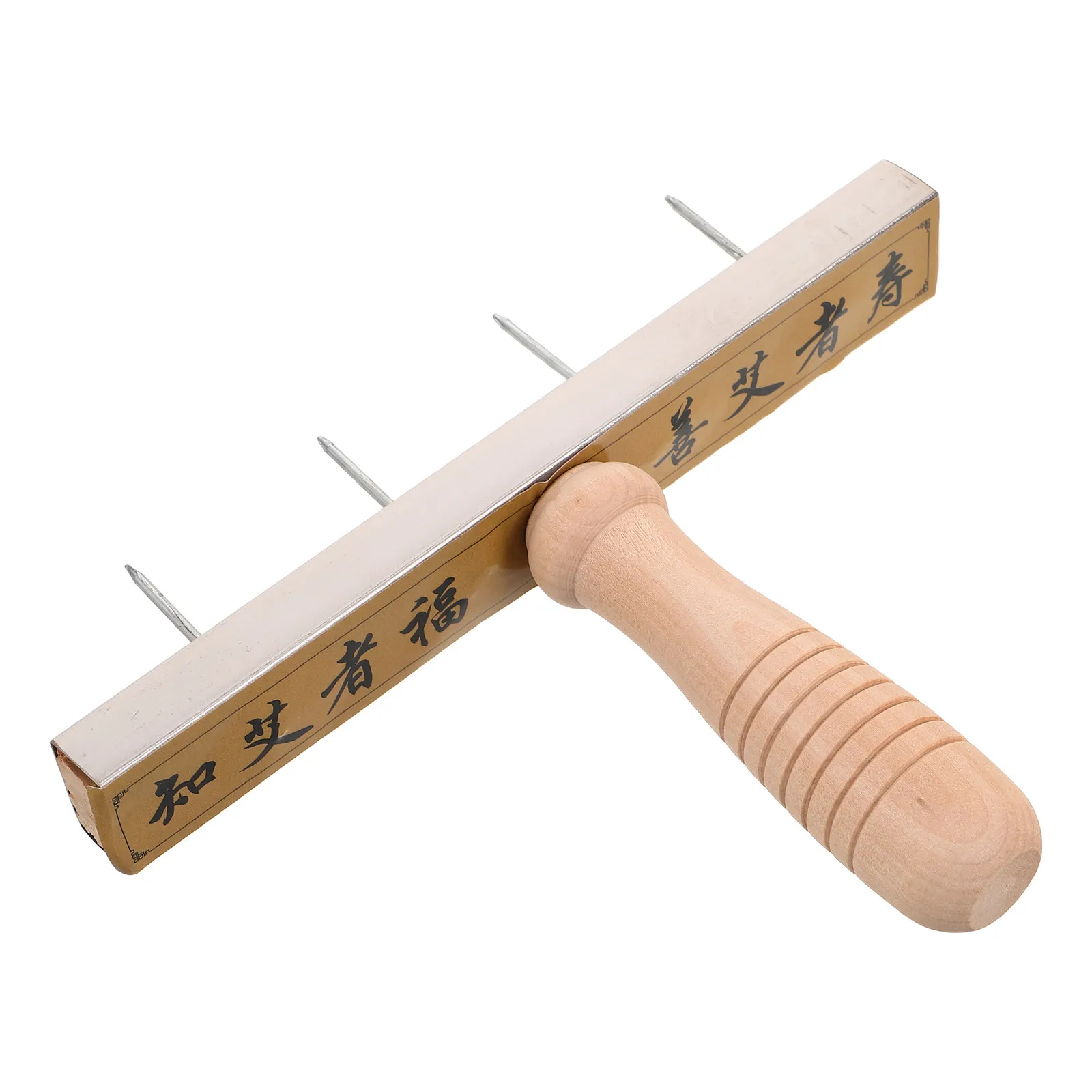 Handheld Moxibustion Device Portable Wood Handle Heat-Resistant Moxibustion Stick Holder Safe Burn Prevention Clinic Home Use