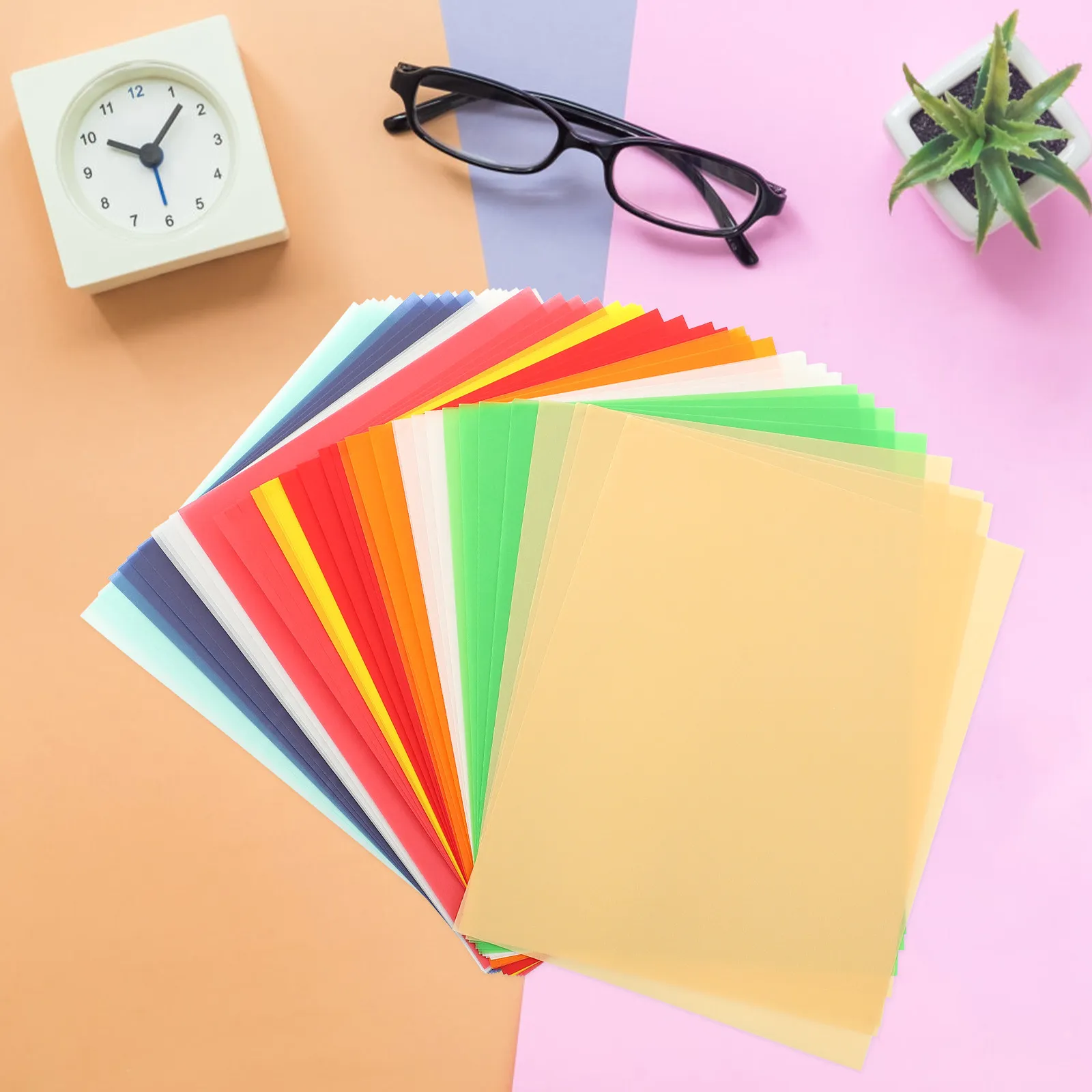 40Pcs Tracing Paper Set Assorted Colors Fade Resistant Thick Odorless Translucent for Engineering Drawing Calligraphy Copy Fine