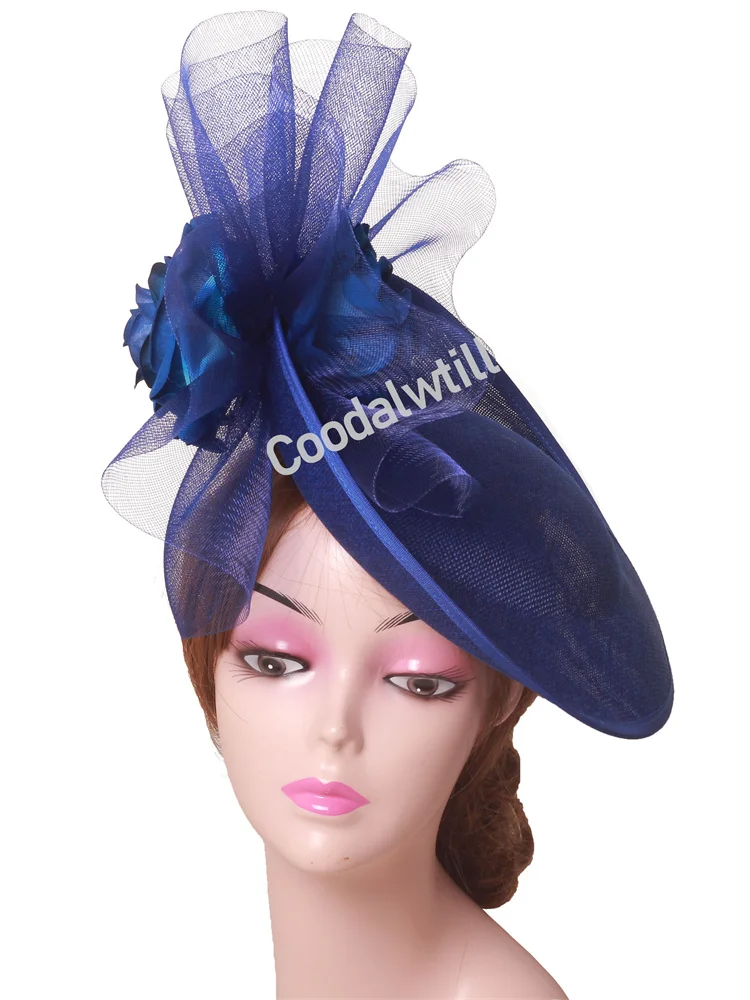 

Black Flower Veils Fascinator Hat Women Kentucky Derby Headpiece Wedding Banquet Headpiece Headband Ladies Femme Race Pillbox