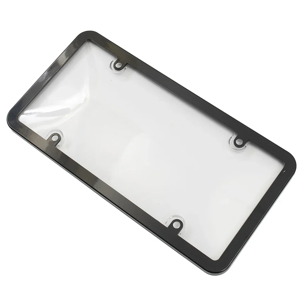 2pcs Clear Reflective Anti Speed Red Light Toll Camera Stopper License Plate Cover Protector Tag Frame Holder Mount