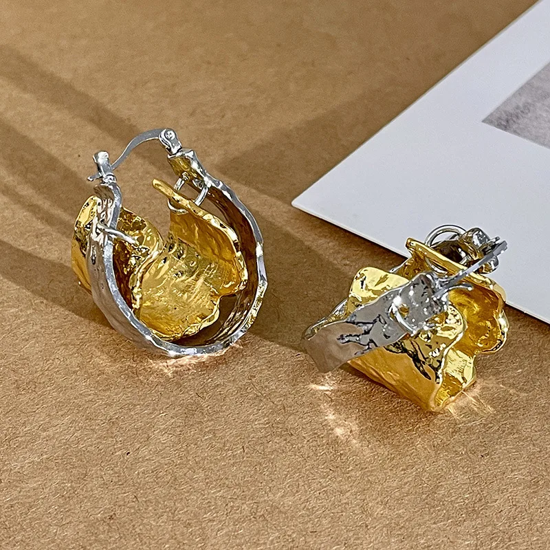 best earrings Circle double-layer earrings, fashionable and light luxury, new design, simple jewelry accessories 2024