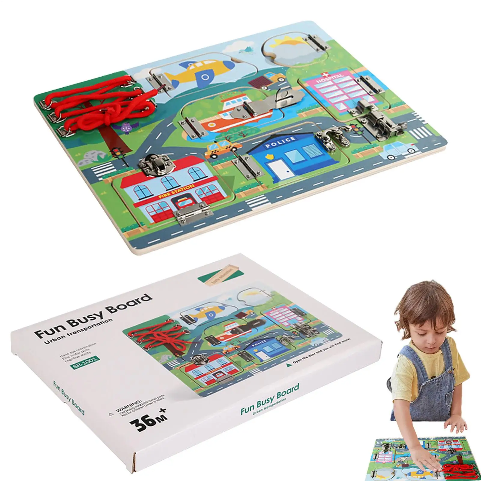 

Сенсорная доска для детей, обучающие игрушки с блокировкой мелкой моторики, обучающая доска, игрушки для детей, мальчиков и девочек дошкольного возраста