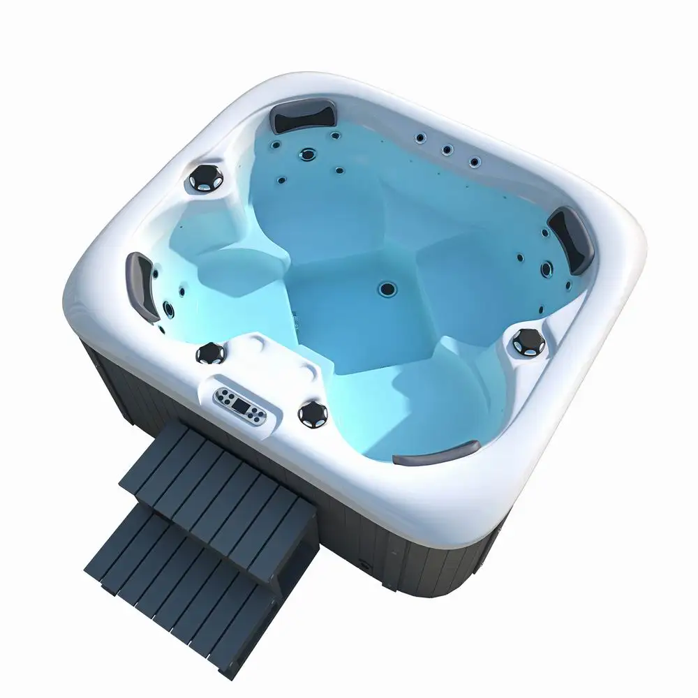 Bañera de hidromasaje para exteriores, Jacuzzis a la venta, Balboa Hottub barata para 4 personas, bañera de hidromasaje Sexy acrílica con cubierta