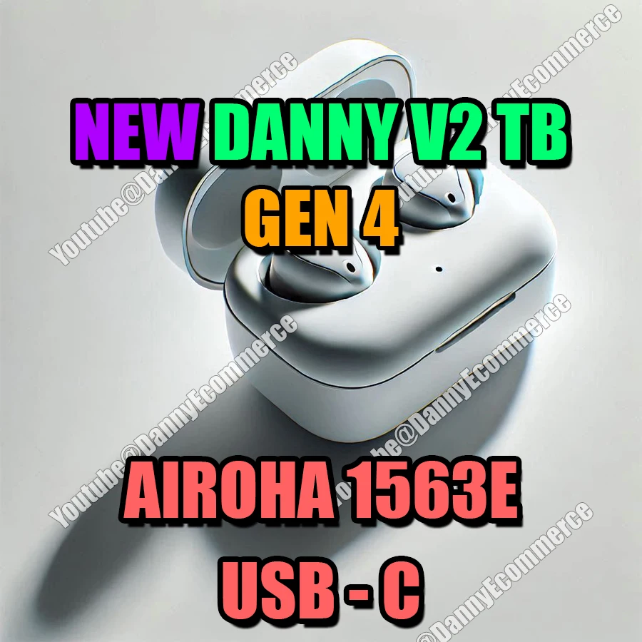 

Danny Gen4 V2 tigerbuilder TWS Bluetooth 5.3 Earphone Wireless Headphone support Active Noise Cancellation with Airoha 1563E