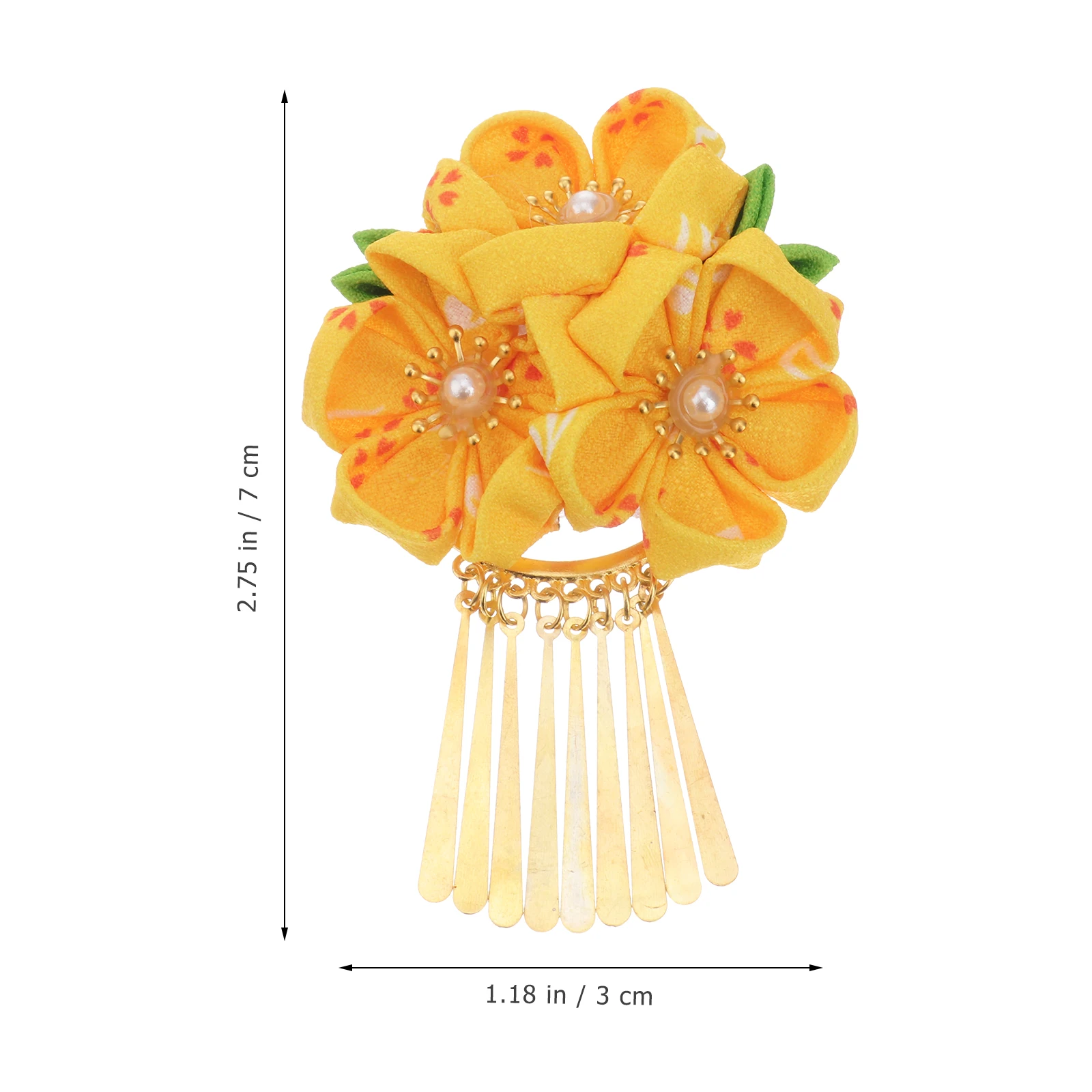 

Japanese Style Flower Hair Clips Vintage Toppers Kimono Accessories Sweet Elegant Wedding Party Travel Photography Festival