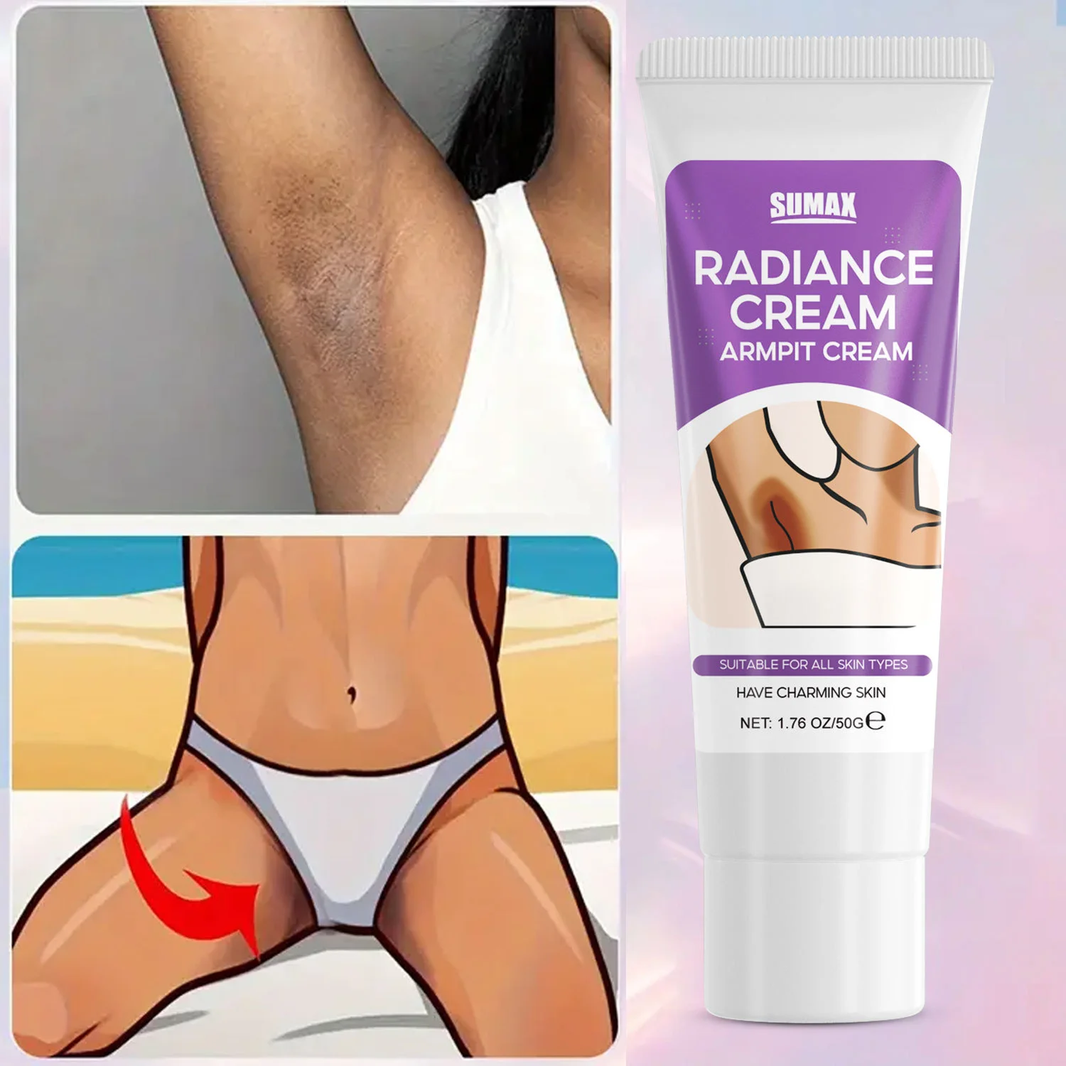

Remove Melanin Kojic Acid Whitening Cream for Dark Skin Brightening Effective Lighten Thigh Inner Private Parts Bleaching Care