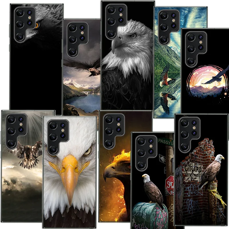 Air Hunter Eagle Fierce Condor Clear Phone Case For Samsung Galaxy S21 S20 S23 FE S24 S22 Ultra Capa S10 S9 S8 Plus S10E Cover S