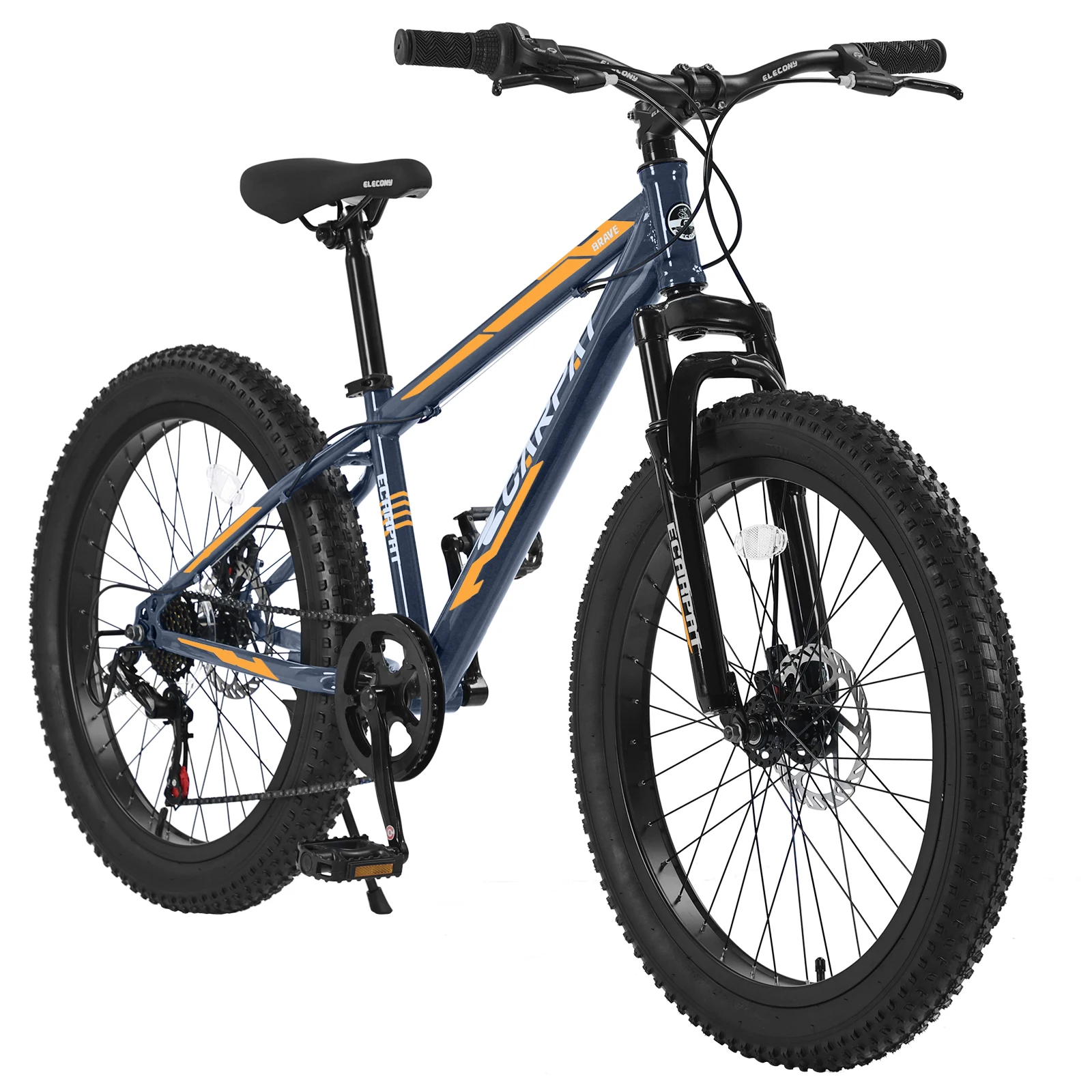 

Kids Bike with 7 Speed Mountain Bicycle Youth Bicycle Adjustable Seat Outdoor Riding Boys Girls Birthday Gift Safe Play Fun