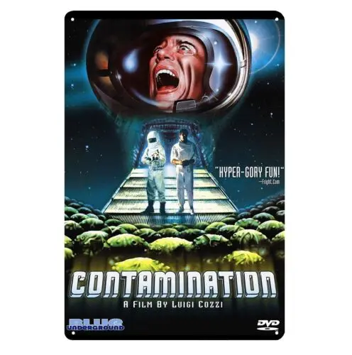 Contamination Movie Metal Poster Collectable Tin Sign - 20x30cm