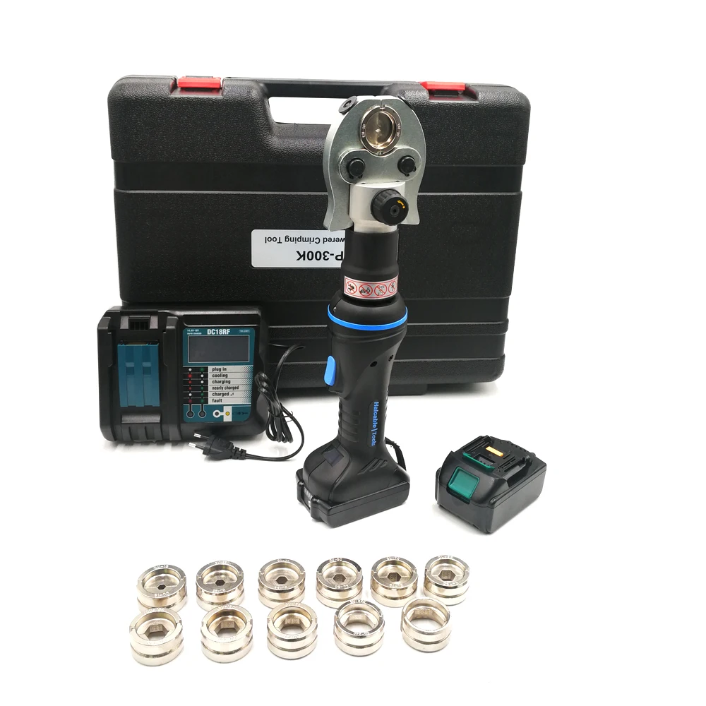 

Lithium Ion Batteries Battery Hydraulic Crimping Tool Powered Cable Terminal Hydraulic Crimper Battery Lug Crimp Joint EP-300K