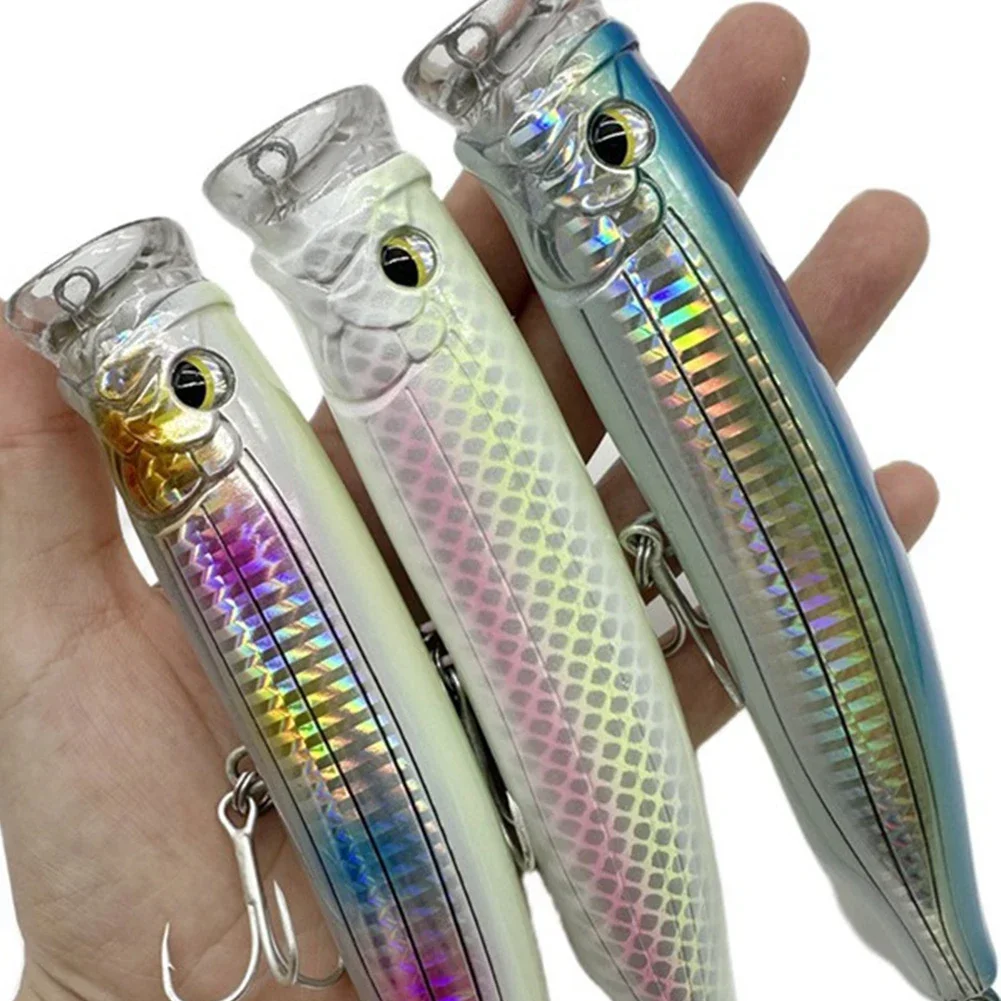 

Floating Fishing Lures Top Water Hard Lures 150mm 58g Floating Tuna Popper 58g Steel Wire Collision Water Wave Prone Road Bait