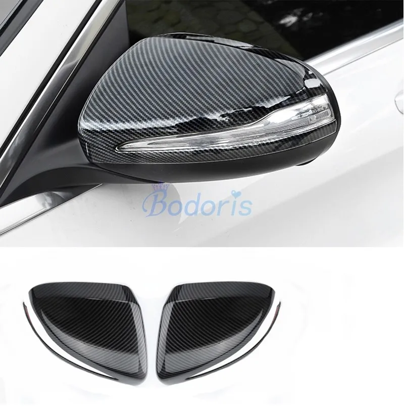 For Mercedes Benz B C E S GLA GLB GLC Class W205 W213 Full Cover Side Mirror Cover Door Rear View Overlay Rearveiw Caps Shell