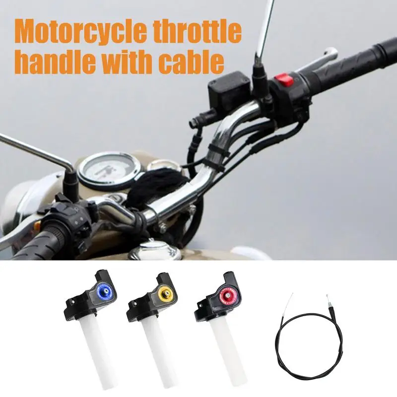 Motorcycle Quick Twist Throttle Quick Twist Grip Swivel For Motorcycle Bright Colors Motorcycle Throttle Handlebar For Dirt