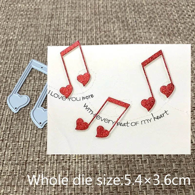 

XLDesign Craft Metal Cutting Dies cut die cute heart musical note Scrapbooking Paper Card Craft Album DIY Embossing Die Cuts