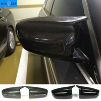 Carbon fiber Look Replacement Rearview Side Mirror Covers Cap For BMW 4 5 7 8 Series G11 G12 G14 G15 G16 G22 G23 G24 G30 G31 G38