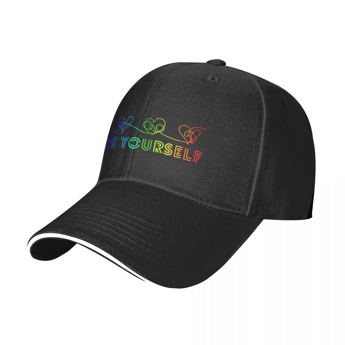 Love yourself tear rainbow Baseball Cap Fashion Beach hiking hat Golf Cap Boy Child Women's