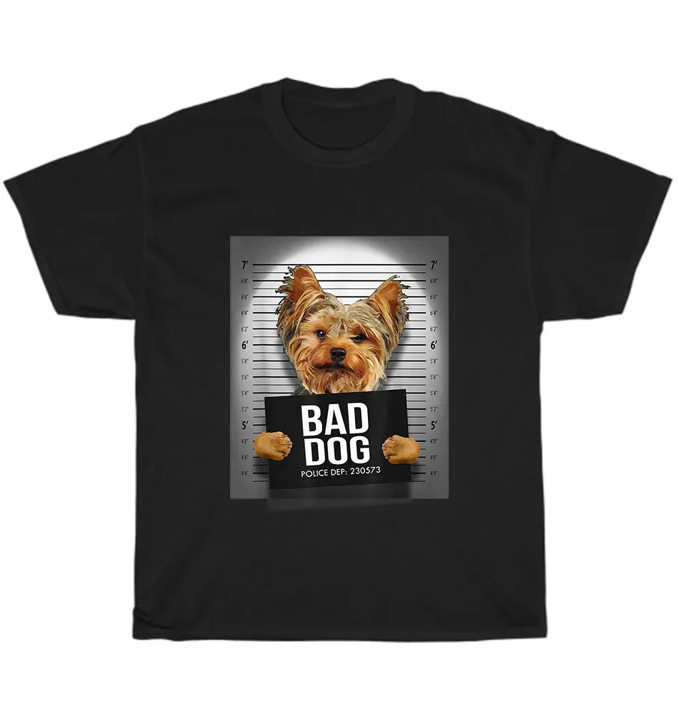 Yorkie Mugshot Jail Yorkshire Terrier Dog Pet Puppy Lover Unisex T-shirt S-5XL